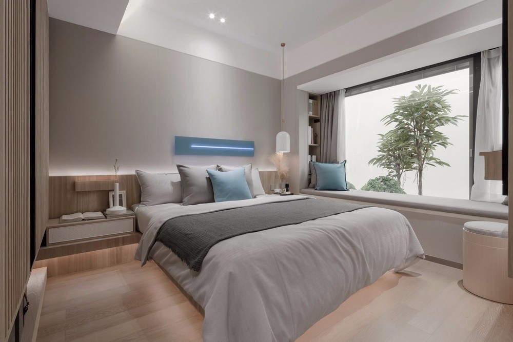 现代简约风格室内家装案例效果图-卧室 现代简约风格室内家装案例效果图-卧室